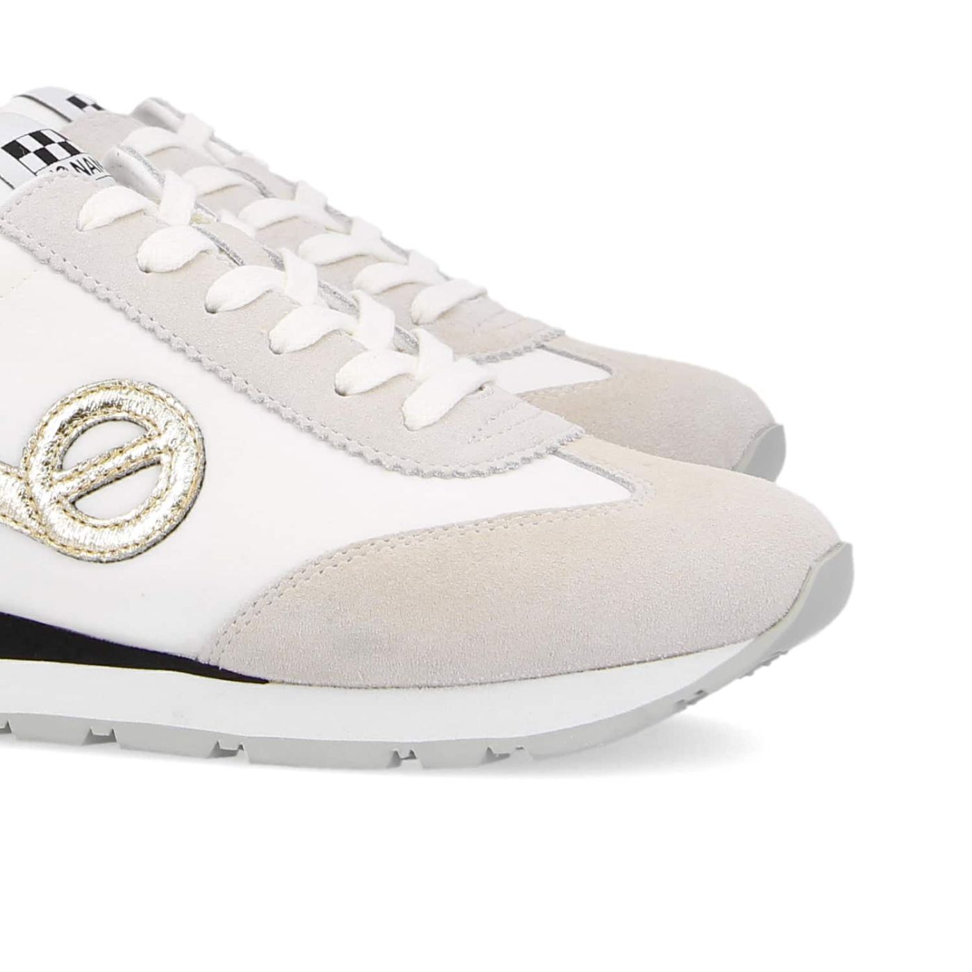 CITY RUN JOGGER - SUEDE/BREAKER - BLANC
